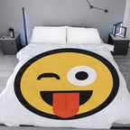 Emote Large Round Blanket
