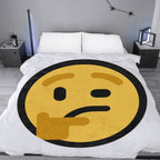 Emote Large Round Blanket