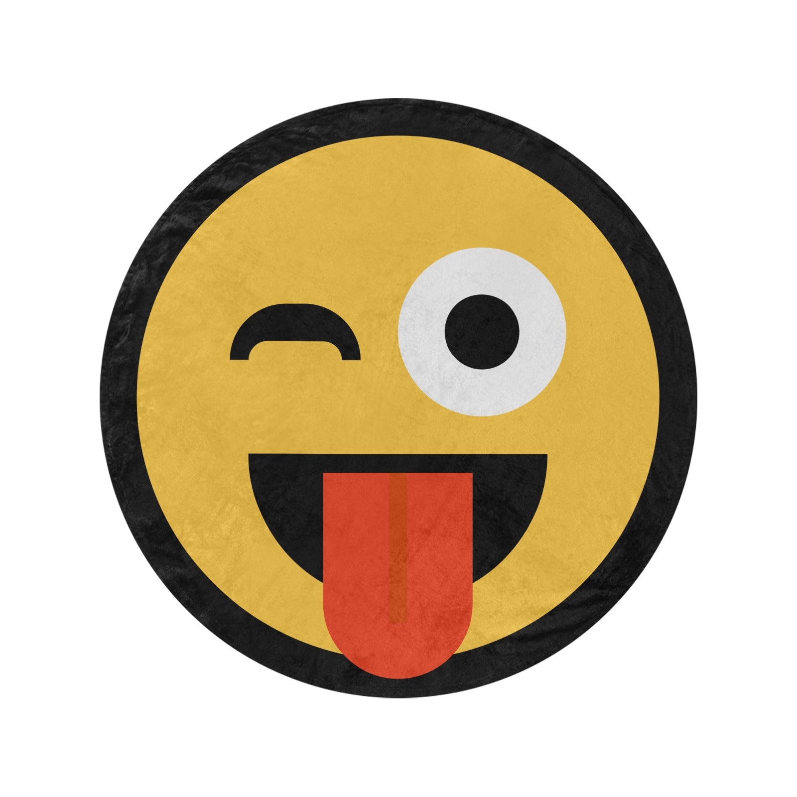 Emote Large Round Blanket