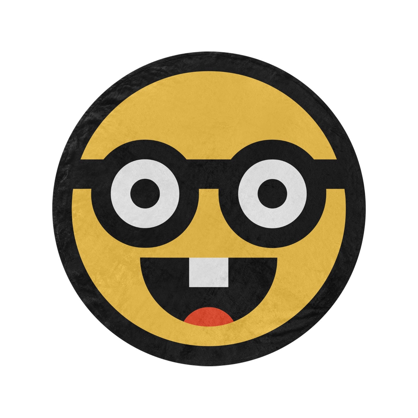 Emote Large Round Blanket