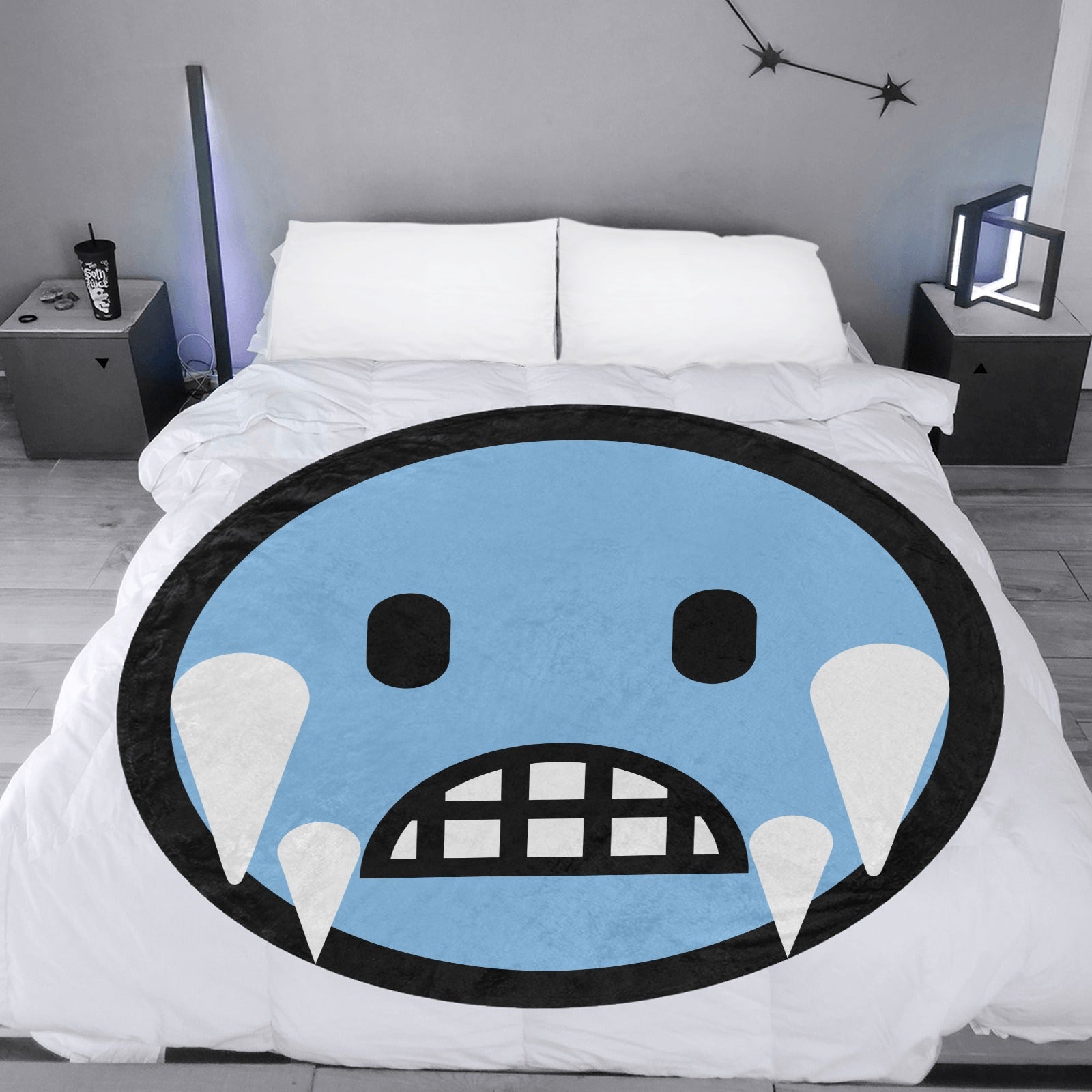 Emote Large Round Blanket